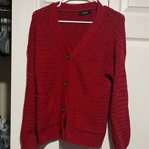 Luxurious Red Cardigan by Croft & Barrow